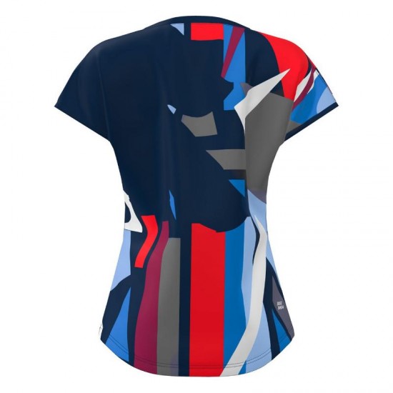 Bidi Badu New York Capsleeve Dark Blue Red Women''s T-Shirt