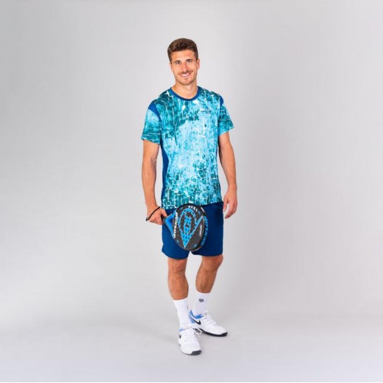 Bidi Badu Padel T-shirt Themba Dark Blue Aqua