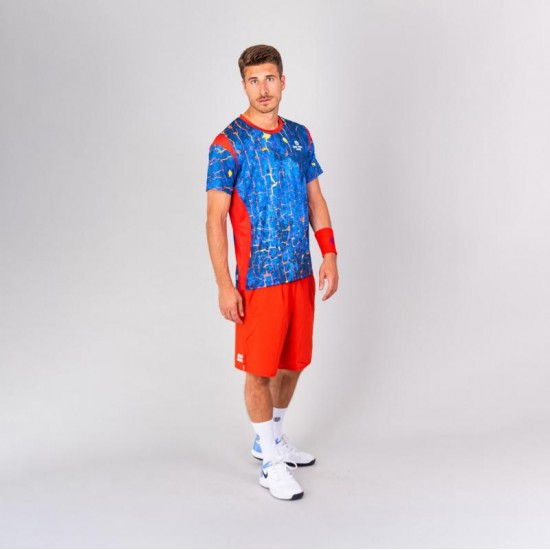 Camiseta Bidi Badu Padel Themba Rojo Azul