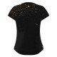 Bidi Badu Paris Capsleeve Black Gold Women''s T-Shirt