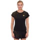 Camiseta Bidi Badu Paris Capsleeve Negro Dorado Mujer