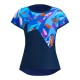 Camiseta Bidi Badu Spike Capsleeve Azul Oscuro Mujer