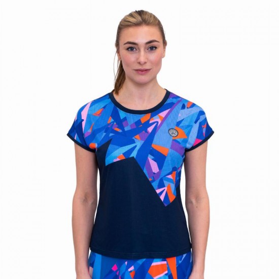 Camiseta Bidi Badu Spike Capsleeve Azul Oscuro Mujer