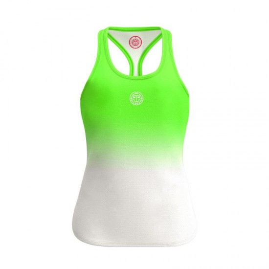 Camiseta Bidi Badu Tirantes Gradiant Verde Neon Blanco Junior