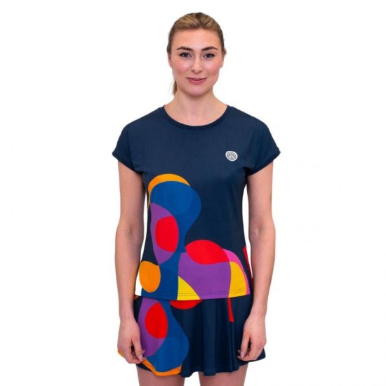 Bidi Badu Twiggy Capsleeve Dark Blue Mix Women''s T-Shirt