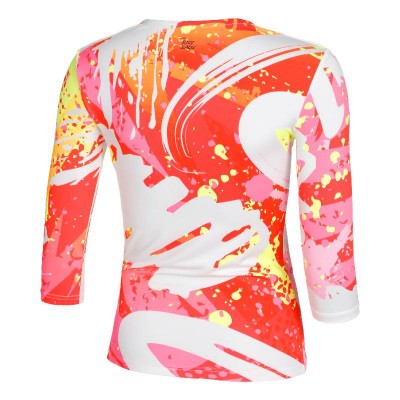 Camiseta Bidi Badu Wild Arts Col V Blanco Mix Mujer