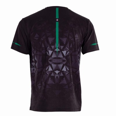 Camiseta Black Crown Atlanta Negro Verde