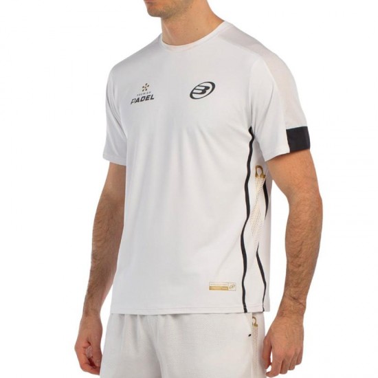 T-shirt Bullpadel Premier Padel Borni blanc