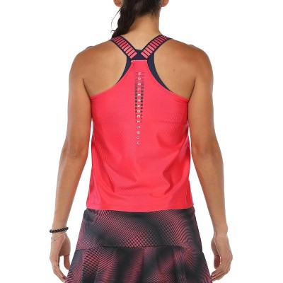 Camiseta Bullpadel WPT Revenga Carmesi Fluor