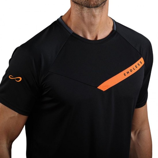 Endless Tracer Black Orange T-Shirt