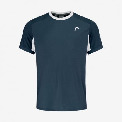 T-shirt Head Slice bleu marine blanc