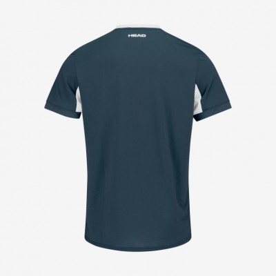 T-shirt Head Slice bleu marine blanc