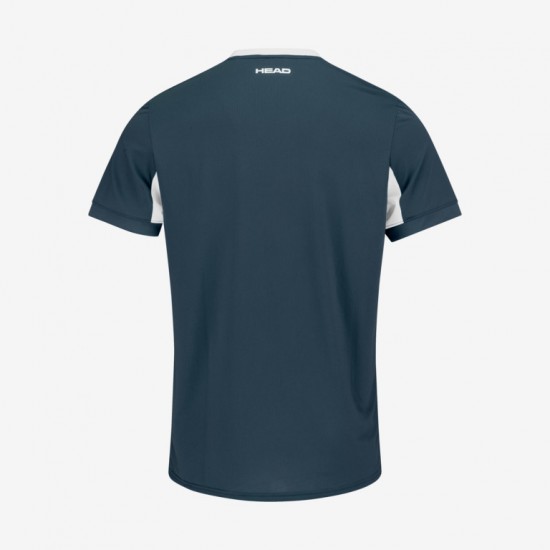 T-shirt Head Slice bleu marine blanc