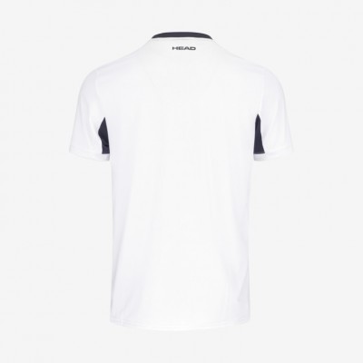 T-shirt Head Slice blanc marine