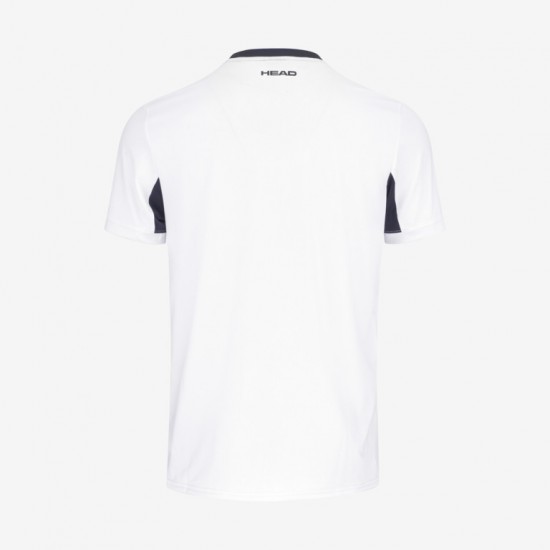 T-shirt Head Slice blanc marine