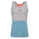 Head Tech Top Grey Electric Blue T-Shirt Women