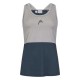 Camiseta Head Tech Top Gris Marino Mujer