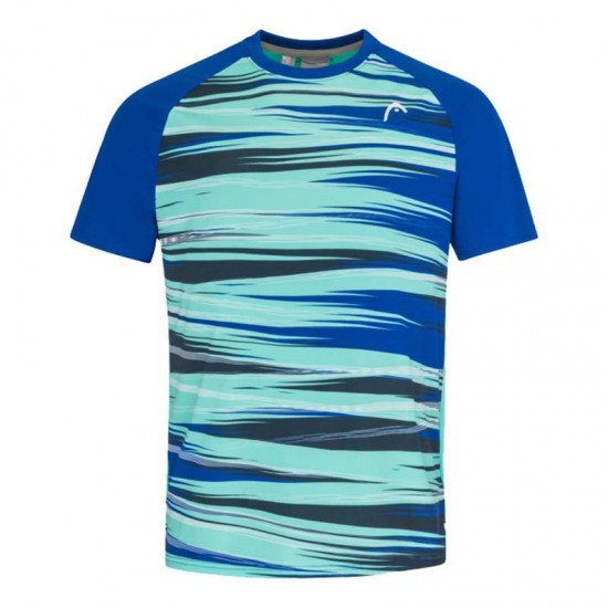 Camiseta Head Topspin Azul Royal Print