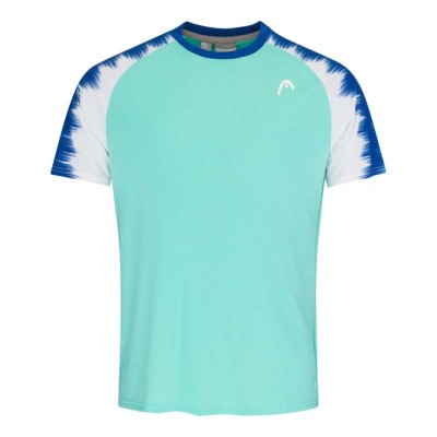 Camiseta Head Topspin Turquesa Print Vision