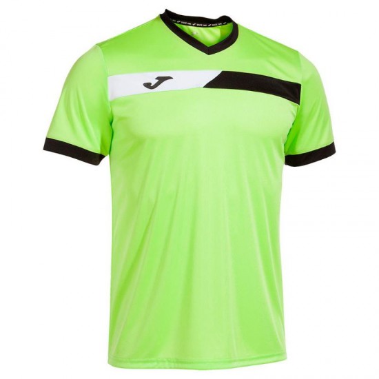 Camiseta Joma Court Lima Negro Blanco