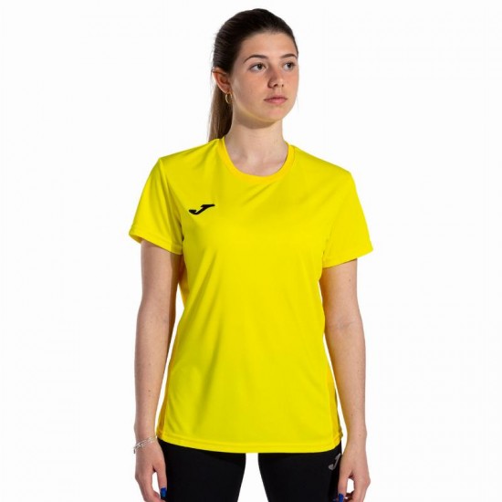 Camiseta Joma Winner II Amarillo Mujer