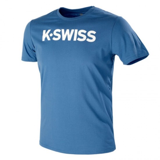 Kswiss Core T-Shirt Bleu Blanc