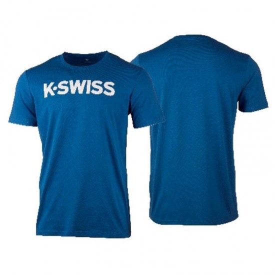 Camiseta Kswiss Core Azul Blanco