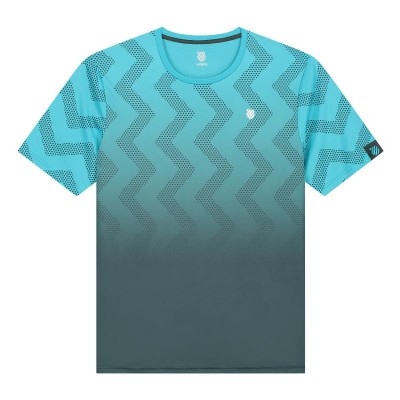 Kswiss Hypercourt Print Crew Blue T-Shirt