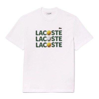 T-shirt Lacoste en coton blanc