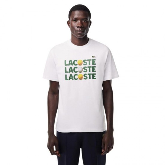 Lacoste White Cotton T-Shirt