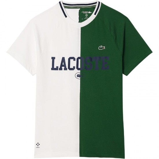 Camiseta Lacoste Daniil Medvedev Blanco Green