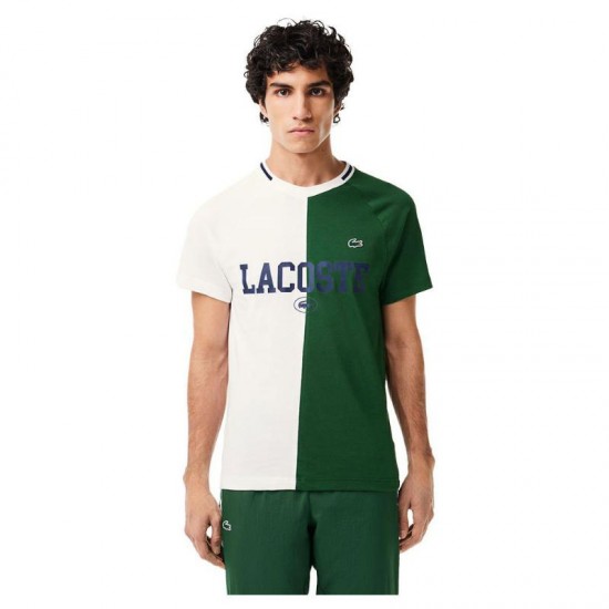 Camiseta Lacoste Daniil Medvedev Blanco Vert