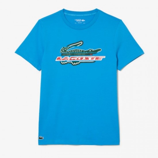 T-shirt Lacoste Sport Algodon Ecologico Blue