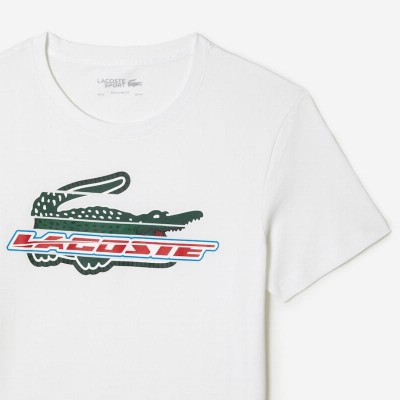 T-shirt Lacoste Sport Algodon Ecologico White