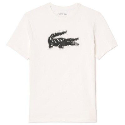 T-shirt sport Lacoste blanc noir