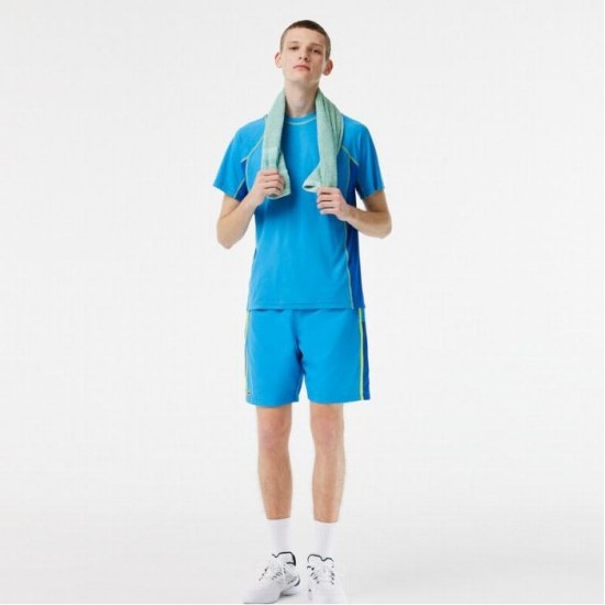 Lacoste Sport Pique Blue T-shirt