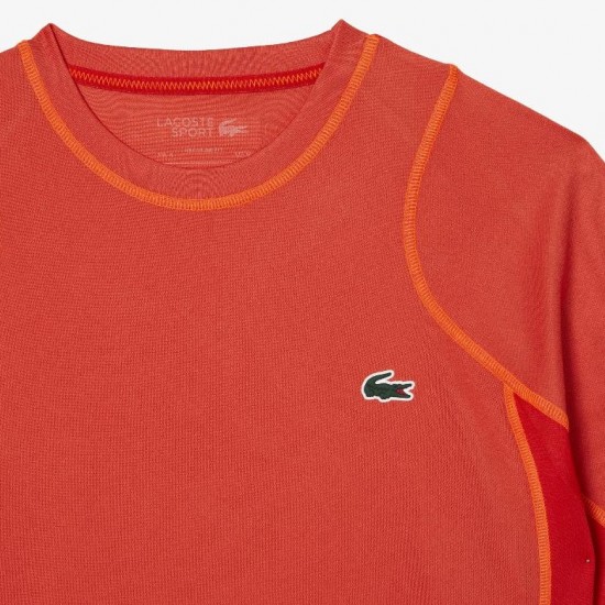 Lacoste Sport Pique Orange T-shirt