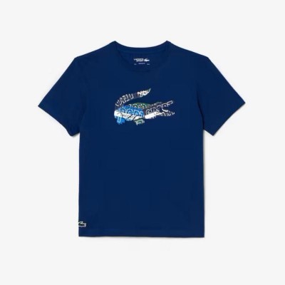 Lacoste Sport T-shirt en maille bleu marine