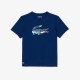 Lacoste Sport Navy Blue Knit T-Shirt