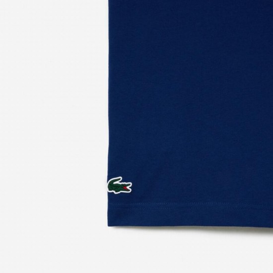 Lacoste Sport Navy Blue Knit T-Shirt