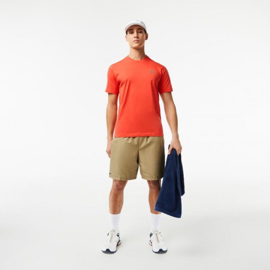 Camiseta Lacoste Sport Regular Fit Naranja