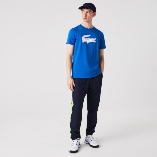 T-shirt Lacoste Sport Bleu Respirant