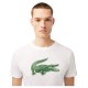 Camiseta Lacoste Sport Transpirable Blanco Verde