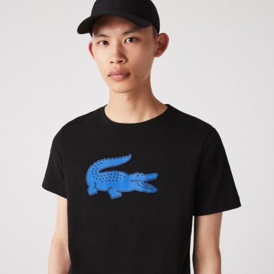 Lacoste Sport T-shirt Respirant Noir