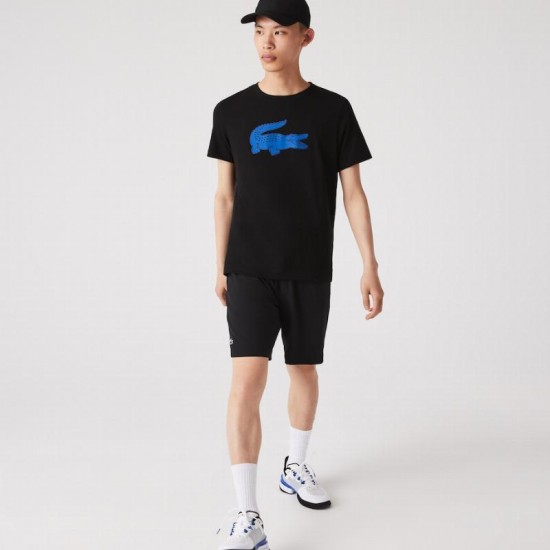 Lacoste Sport T-shirt Respirant Noir