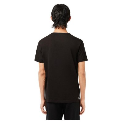 T-Shirt Lacoste Sport Respirant Noir Orange