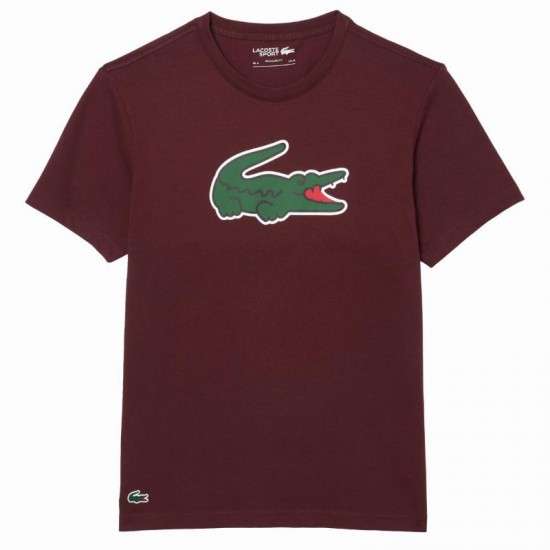 Camiseta Lacoste Ultra Dry Burdeos