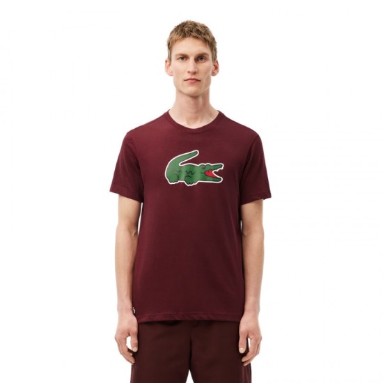 Lacoste Ultra Dry Burgundy T-shirt