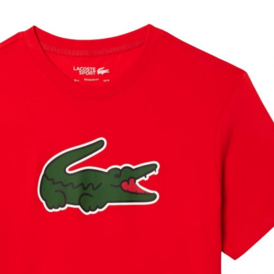 T-shirt Lacoste Ultra Dry Rouge