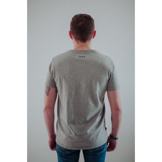 Loco Originale Grey Burgundy T-Shirt